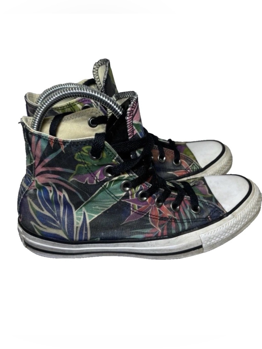 Converse Chuck Taylor All Star Tropical Floral High Tops 155393C Men 5 Women 7